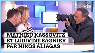 Mathieu Kassovitz et Ludivine Sagnier dans l’objectif de Nikos Aliagas - C l’hebdo - 09/03/2024