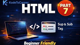 HTML Tutorial – Part 7 | Sup & Sub Tag Explained. #learnhtml #html #coding