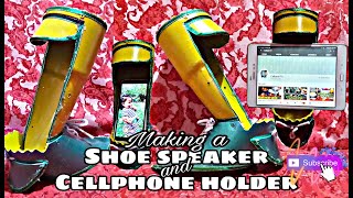 How to make a Phone holder with speaker | Shoe Design | Do It Yourself