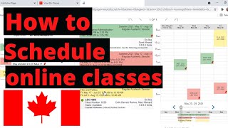 How to schedule online classes || Visual Schedule Builder || Seneca college || May & Sept 2🇨🇦🇨🇦021