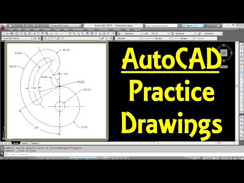 AutoCAD 2D Practice Drawing for Beginners 2 | Engineer AutoCAD Tutorials | AutoCAD Tips and Tricks AutoCAD 2D Practice Drawing for Beginners 2 | Engineer AutoCAD Tutorials | AutoCAD Tips and Tricks