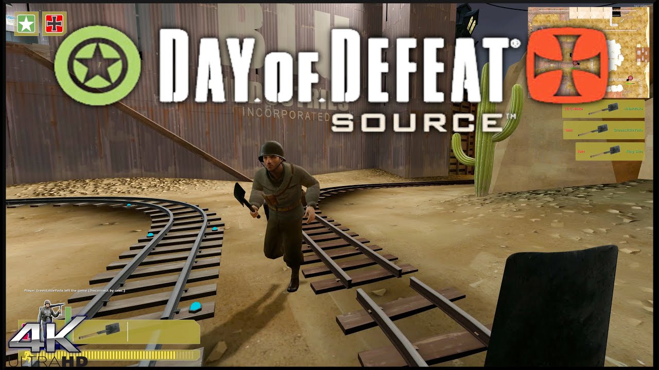 Day Of Defeat: Source Multiplayer 2020 TF2 Map Gun Game Gameplay | 4K ...