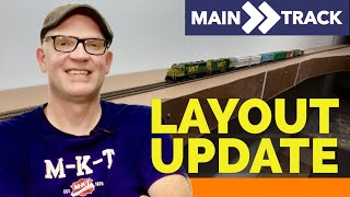 Layout Update - We Finally Have Tracks!  May 2024 Model Railroad Progress