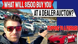 How Cheap are cars at a Dealer auction? - Flipping $400 to a Ferrari Part 11 - Flying Wheels