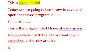 c & c++ save and open a program in turbo compiler