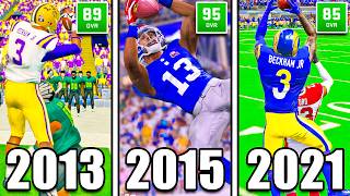 Making A CRAZY Catch with Odell Beckham in EVERY Football Game!