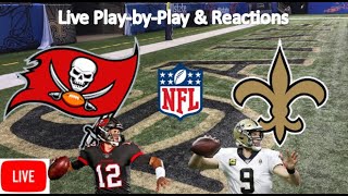 NFL | Tampa Bay Buccaneers vs. New Orleans Saints Live Stream | Live Play-by-Play, Reaction