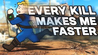 Modded Fallout 4, But Every Kill Makes Me Faster...