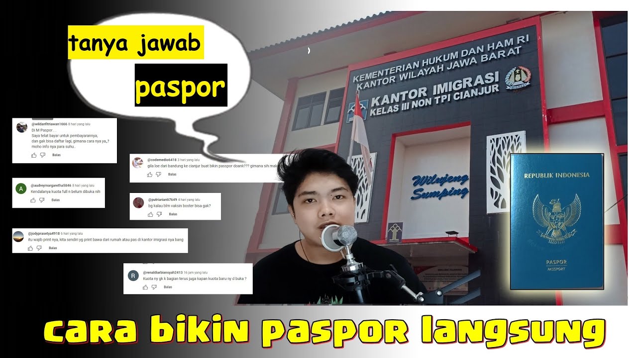 CARA BUAT PASPOR DI KANTOR IMIGRASI TERBARU | CARA BUAT PASPOR LANGSUNG ...