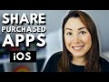 how to share app purchases with family sharing