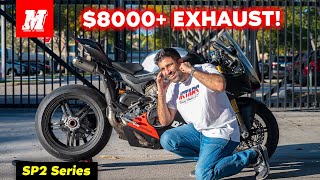 Download Mp3 Ducati Panigale V4 SP2 Gets 8000 Akrapovic Exhaust SP2 Series Part 4 Motomillion