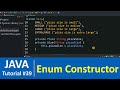 Java Tutorial #39 - Enum Constructor in Java Programming (Examples)