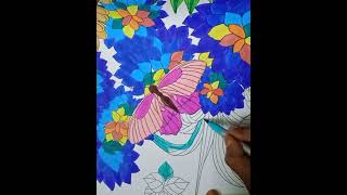 🌈oddy satisfying creative art/relaxing Rainbow coloring/#coloring#satisfying#relaxing#oddysatisfying