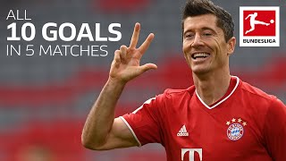 Robert Lewandowski | 10 Goals in Only 5 Matches