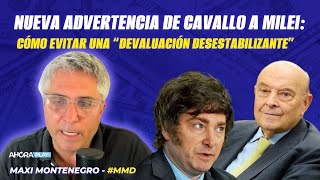 La última advertencia de Cavallo a Milei por el dólar | Maxi Montenegro