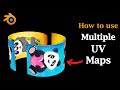 How To Use Multiple UV Maps | Add Multiple Textures To A Single Object | Advanced UV Editing