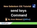 New Selenium IDE - Part 88 - send keys Command