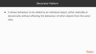 Design Patterns and Best Practices in Java EE 8 : Decorator Pattern | packtpub.com