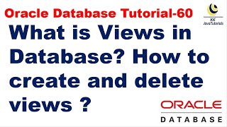 What is Views in Database How to create and delete views || Oracle Database Tutorial