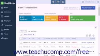 QuickBooks Online Plus 2015 Tutorial The Income Section in the Home Page Intuit Training