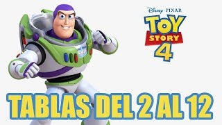 Tablas de multiplicar del 2 al 12 | con Buzz Lightyear Toy Story 4