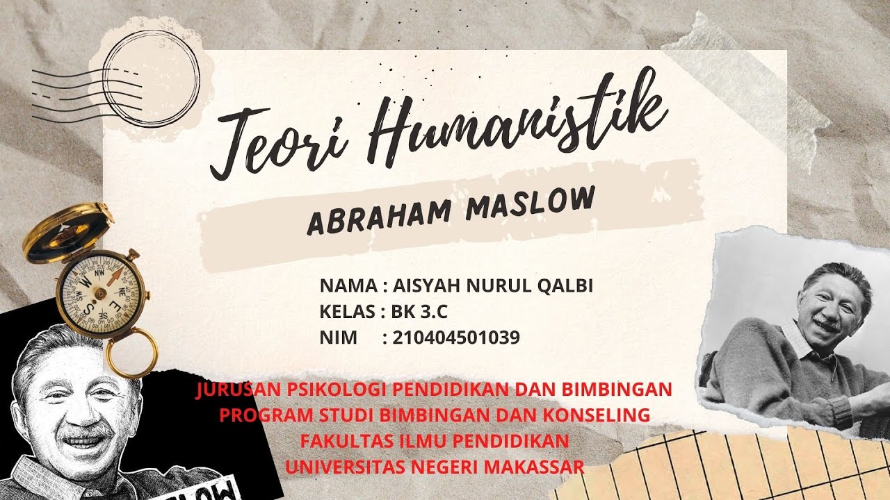 Teori Humanistik : Abraham Harold Maslow#Teorikepribadian# ...