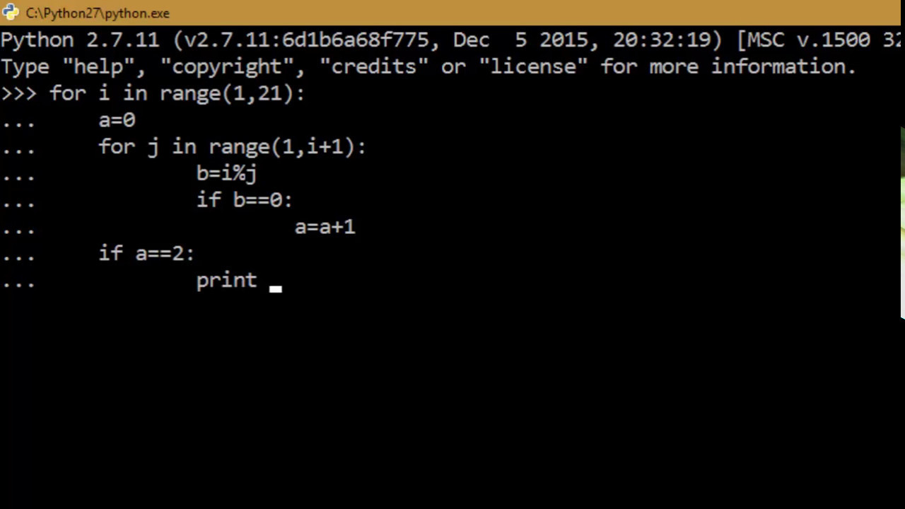 Prime Number Using Python Prime Number Using Python