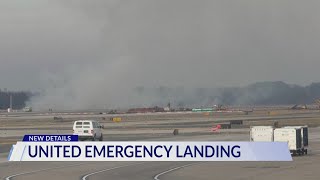 United flight lands safely at Dulles after power loss in engine sparks brush fire