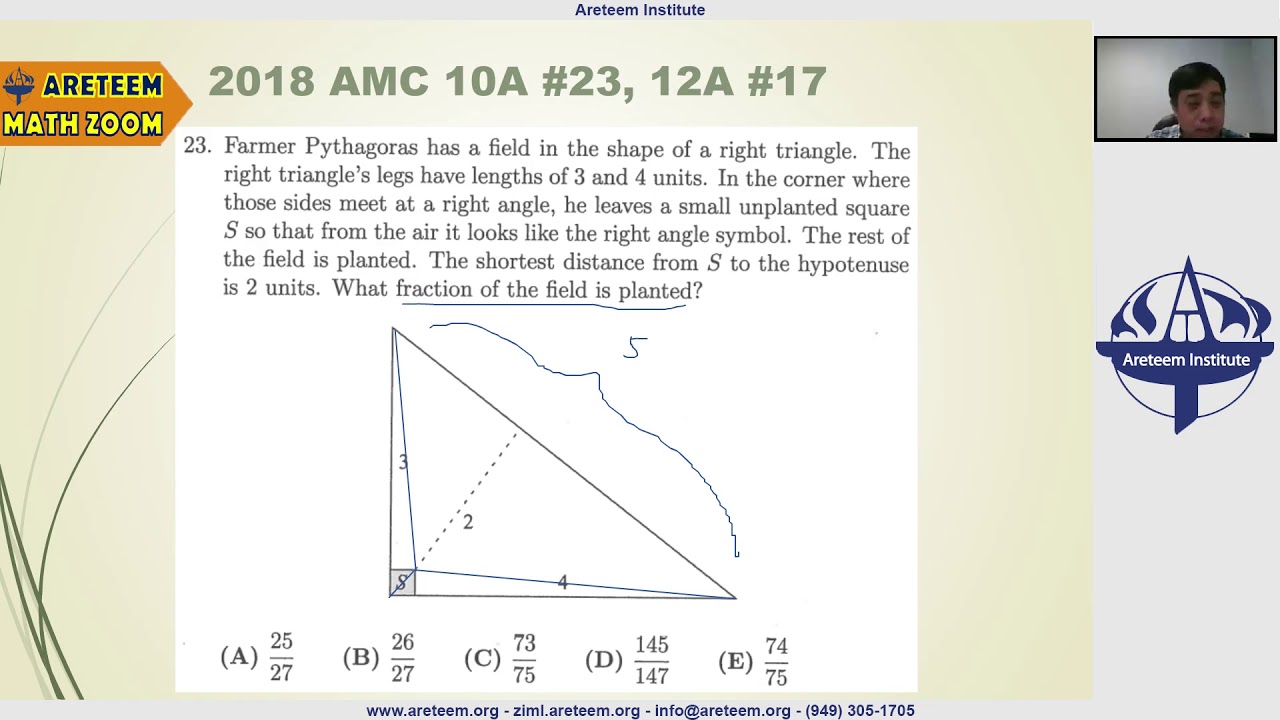 2018 AMC 10A Problem 23 Solution - YouTube