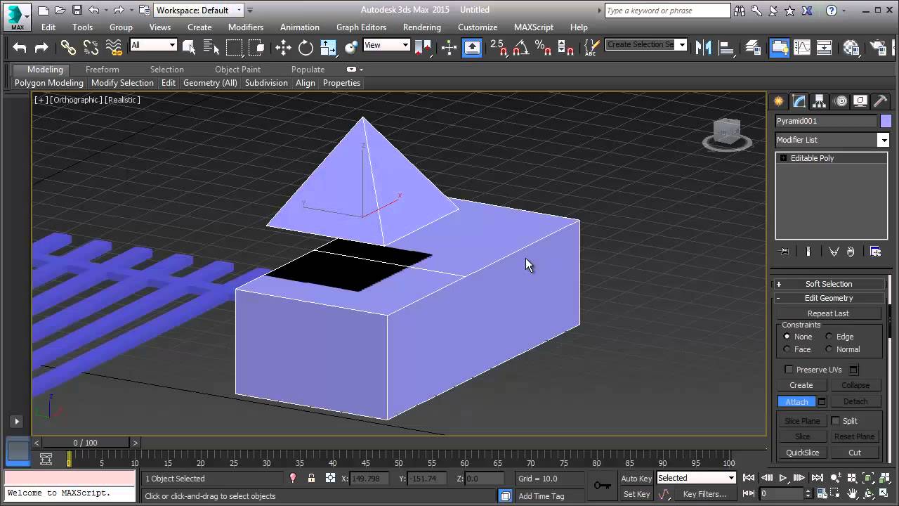 3ds Max How To Combine Objects Youtube