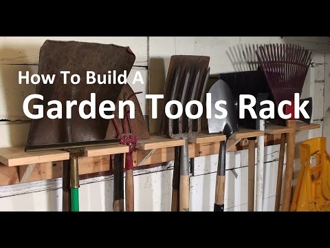 Garden Tools Rack - How To Build An OldSchool Organizer Garden Tools Rack - How To Build An OldSchool Organizer
