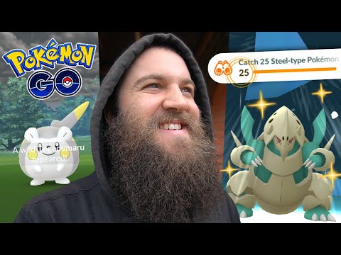 Test Your Mettle Catch Challenge Shiny Mega Aggron & Togedemaru Debut! (Pokemon GO)