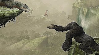 Kong vs V Rex - Kong Fight Scenes in King Kong