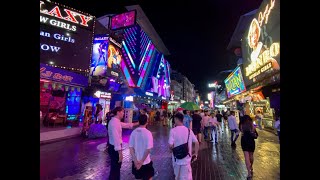 パタヤ ツリータウン、パタヤロード、ウォーキングストリートの喧騒 Pattaya Waiking Street GoGo Bar 2024.10.20