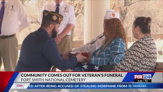 Fort Smith community comes out for veteran's funeral