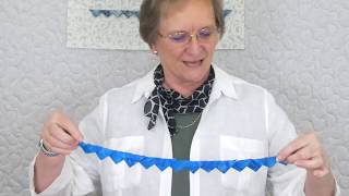 Quilting Tips & Techniques 269 - How to make continuous Prairie Points from one piece of fabric.
