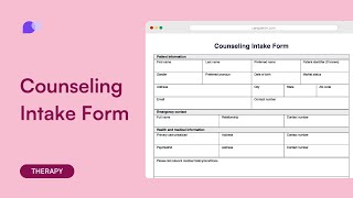 How to Write Counseling Intake Form?