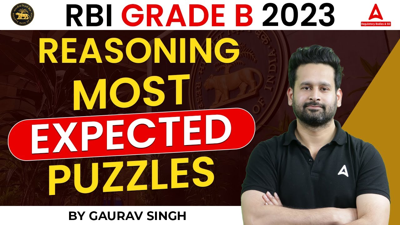 RBI Grade B 2023 | Reasoning Most Expected Puzzle | RBI Grade B ...