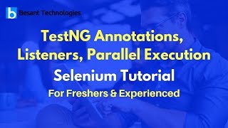 TestNG Annotations, Listeners, Parallel Execution | Selenium Tutorial For Beginners
