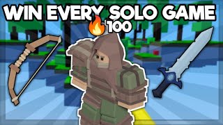How To Win EVERY Solo Game on Roblox Bedwars Mobile..
