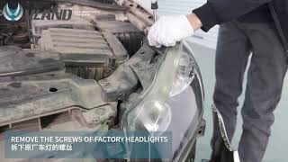 Installation guide of vland golf 6 headlights