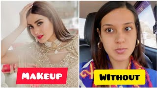 Pakistani actress without makeup and with makeup #thinkingbrain#short