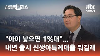 "아이 낳으면 1%대"…내년 출시 신생아특례대출 뭐길래 #머니클라스 / JTBC 상암동 클라스