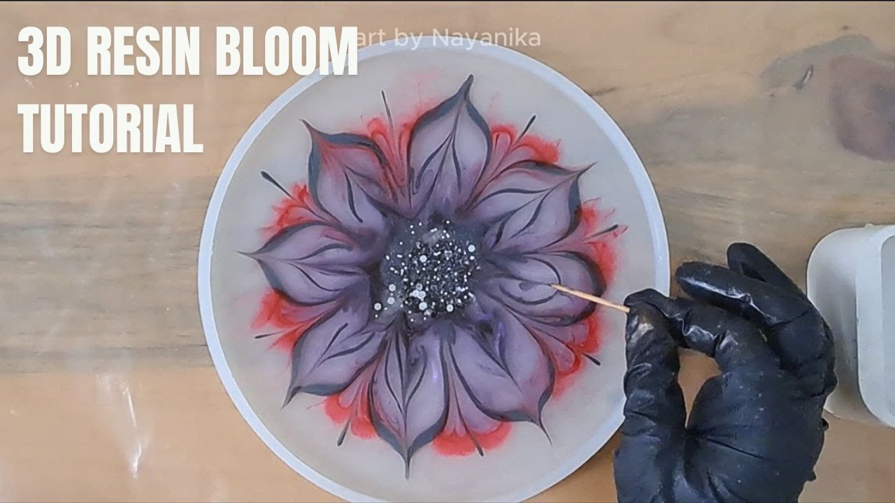 Mystic Purple 3d Resin Bloom Tutorial Youtube