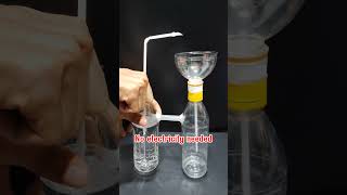 DIY Desktop Fountain Without Electricity From Plastic Bottles #shorts