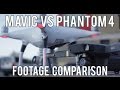 Mavic vs Phantom 4 Footage Comparison - Side by side - Which one is better??