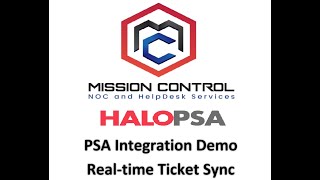 Mission Control - HaloPSA Integration Demo