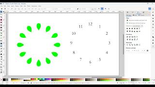 Inkscape objects in a circular pattern