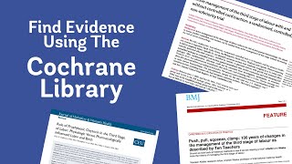 How to Find Evidence using the Cochrane Library