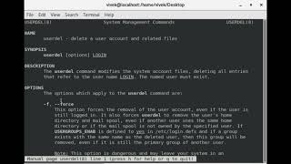 How to add/ create new users and delete users in linux based OS